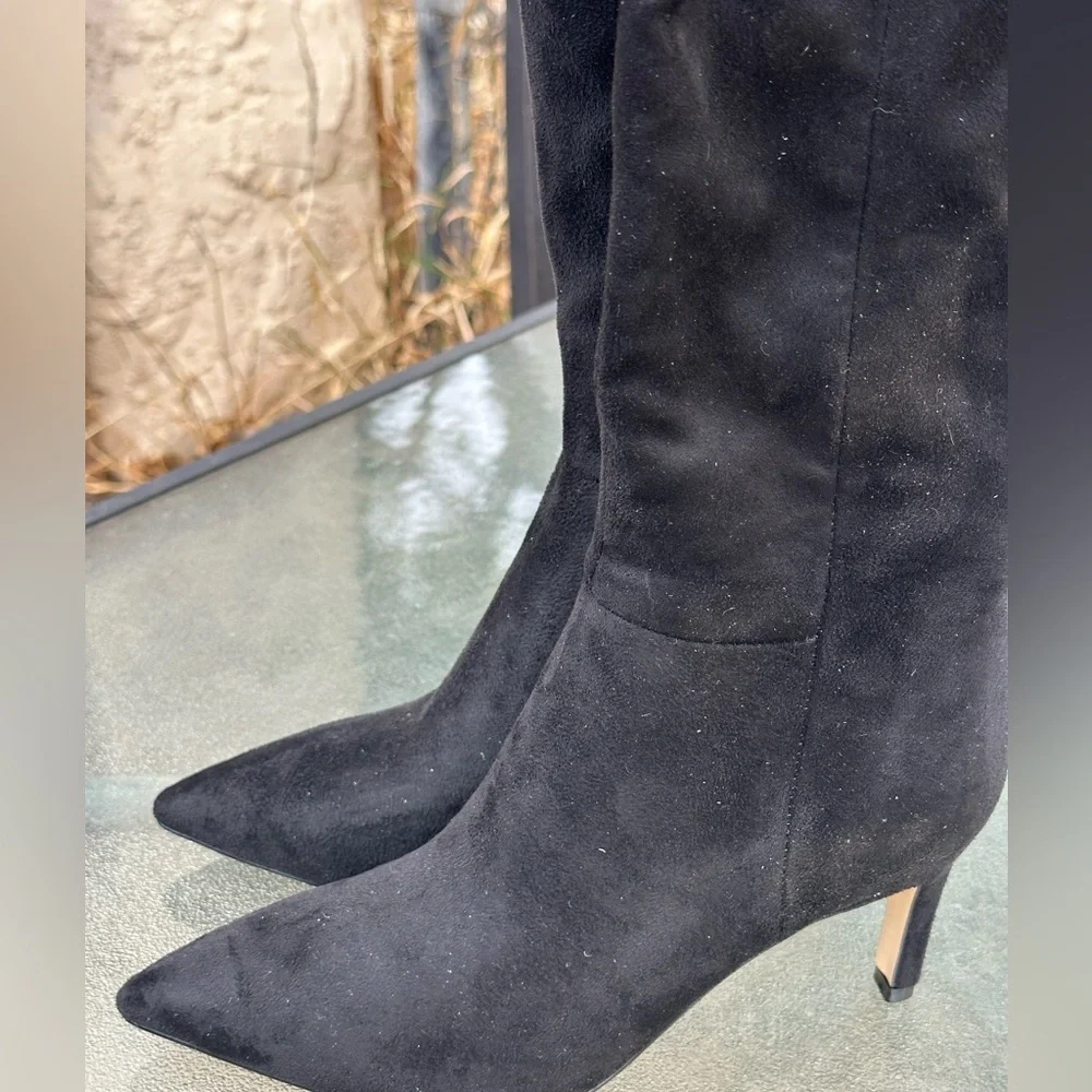 Marc Fisher LTD Women’s Qulie Black Over the Knee Boots 6M NWOB